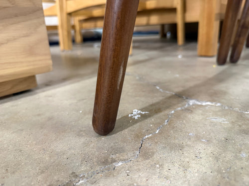 Pair of Sede Swivel Counter Stools - Walnut and Mist Gray