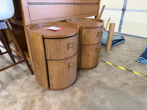 Pair of Miila 2-Drawer Nightstand - Smoked Oak