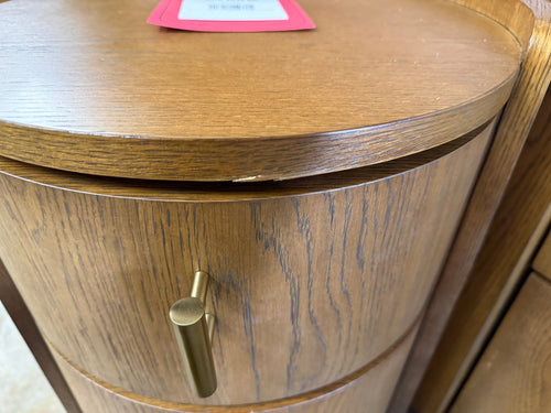 Pair of Miila 2-Drawer Nightstand - Smoked Oak
