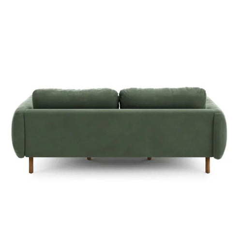 Sanders 85.5" Velvet Sofa - Plush Pacific Gree, Performance Velvet