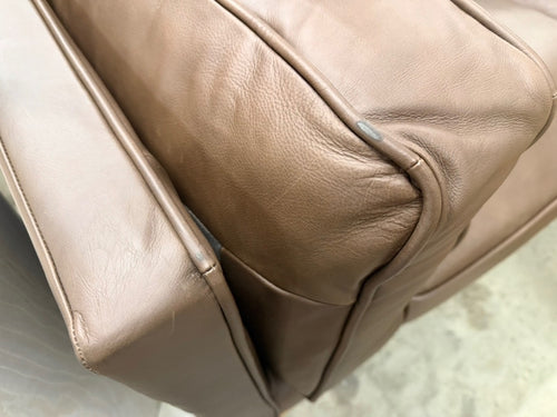 Timber 90" Leather Sofa - Charme Chocolat