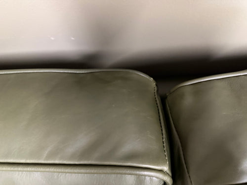 Timber 66.5" Leather Loveseat - Charme Green