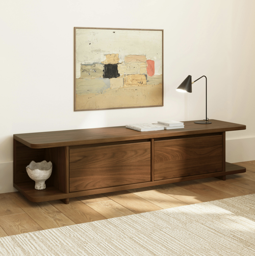Judith 63" Low Media Unit - Walnut