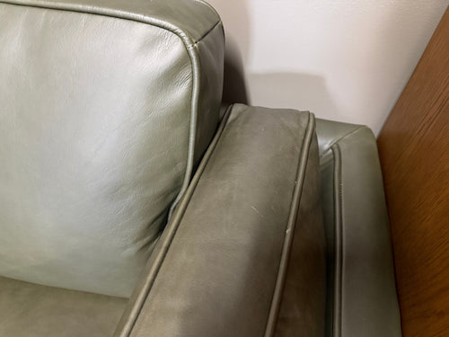Timber 66.5" Leather Loveseat - Charme Green