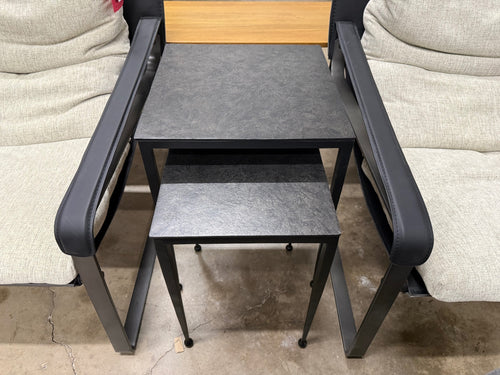 Four Hands Dalston Nesting End Tables - Raw Black
