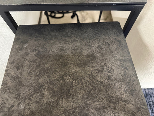Four Hands Dalston Nesting End Tables - Raw Black