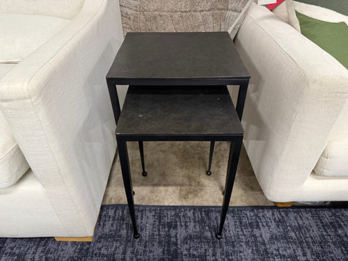 Four Hands Dalston Nesting End Tables - Raw Black