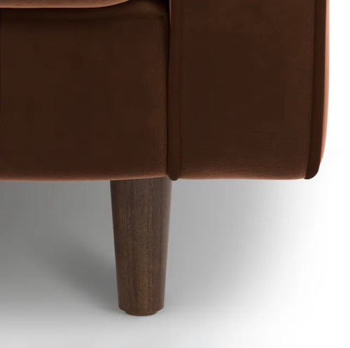 Sven 72" Tufted Velvet Loveseat - Plush Pacific Brown, Performance Velvet