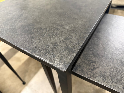 Four Hands Dalston Nesting End Tables - Raw Black