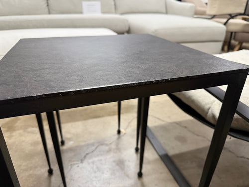 Four Hands Dalston Nesting End Tables - Raw Black