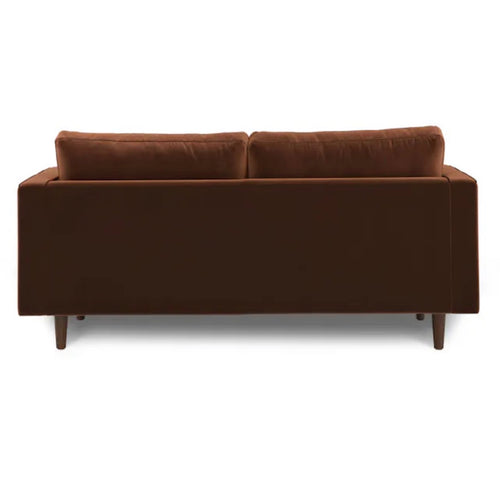Sven 72" Tufted Velvet Loveseat - Plush Pacific Brown, Performance Velvet