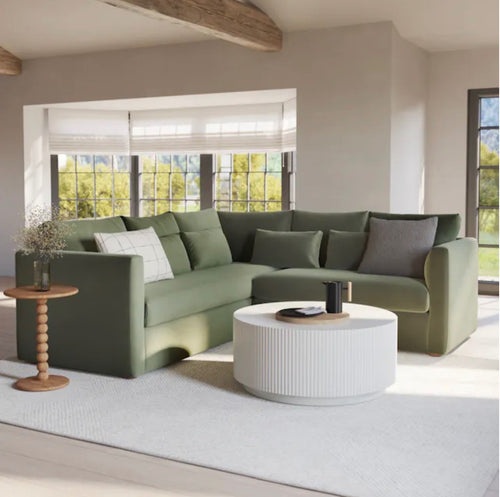 Nordens 35.5" Concrete Coffee Table - Soft White