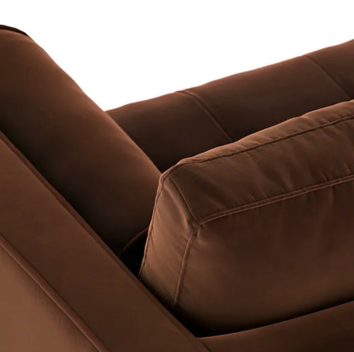 Sven 72" Tufted Velvet Loveseat - Plush Pacific Brown, Performance Velvet