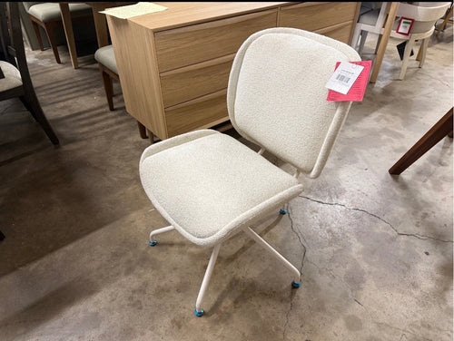 Rya Office Chair - Ivory Wool Bouclé