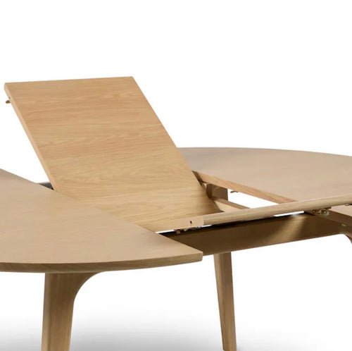 CLEARANCE Plumas 55" - 74.75" Extendable Dining Table - White Oak