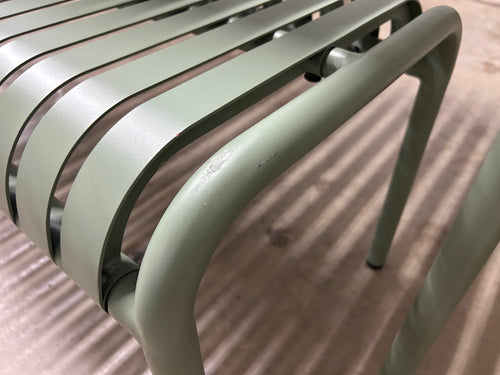 Sarek 67" Outdoor Dining Table And Bench Set - Khaki Green