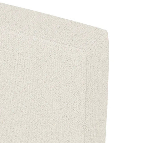 Tessu King Low Profile Upholstered Bed - Ivory Wool Bouclé