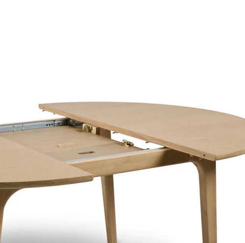 CLEARANCE Plumas 55" - 74.75" Extendable Dining Table - White Oak