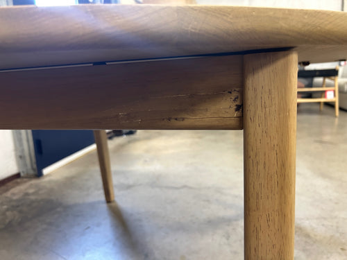 CLEARANCE Plumas 55" - 74.75" Extendable Dining Table - White Oak
