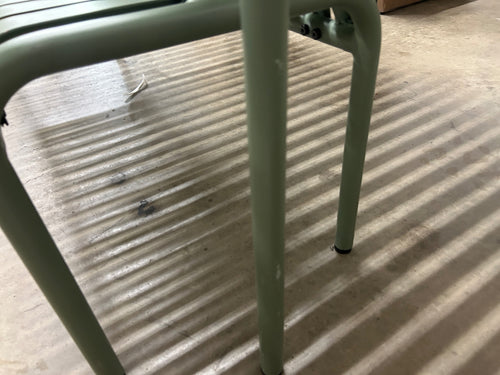 Sarek 67" Outdoor Dining Table And Bench Set - Khaki Green