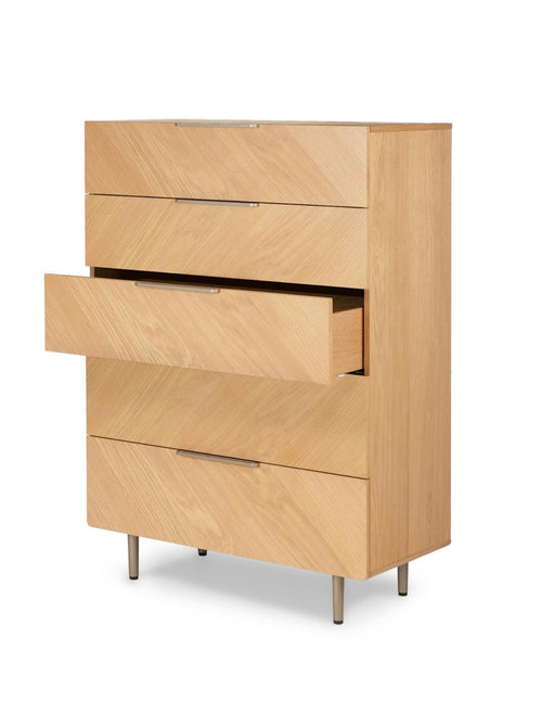 Nera 5-Drawer Chest - Oak