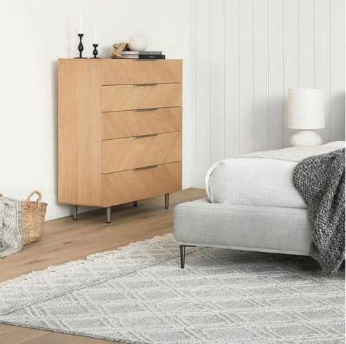 Nera 5-Drawer Chest - Oak
