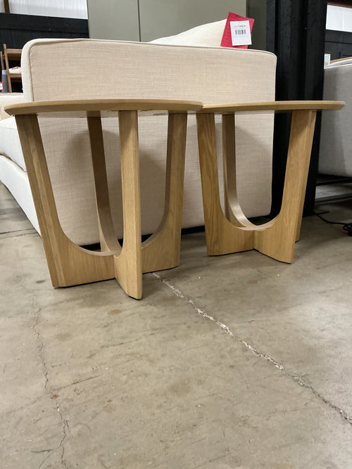 Pair of Tovi Side Tables - White Oak