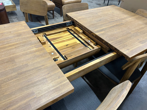 Castlery Seb Extendable Dining Table and (6) Chairs