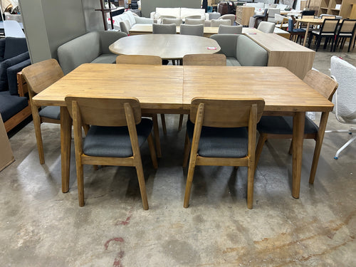 Castlery Seb Extendable Dining Table and (6) Chairs