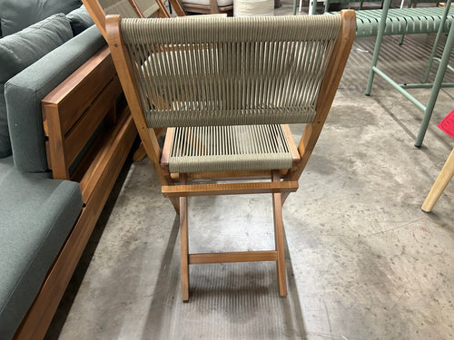 Set of 4 Elanora Outdoor Folding Dining Chairs - Light Acacia