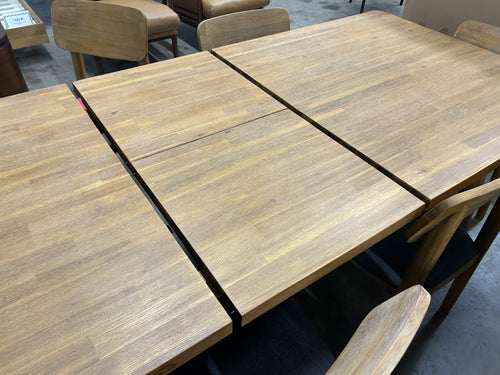 Castlery Seb Extendable Dining Table and (6) Chairs