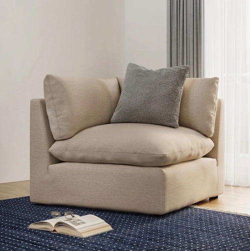 Leigh 82” Modular Chaise Lounge Set - Silver Taupe