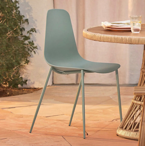 Set of 4 Svelti Dining Chairs - Aloe Green