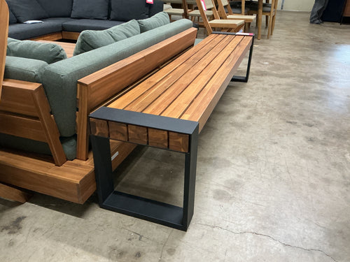 Lubek 84.5" Outdoor Bench - Tuscan Brown