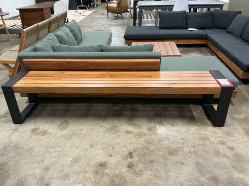 Lubek 84.5" Outdoor Bench - Tuscan Brown