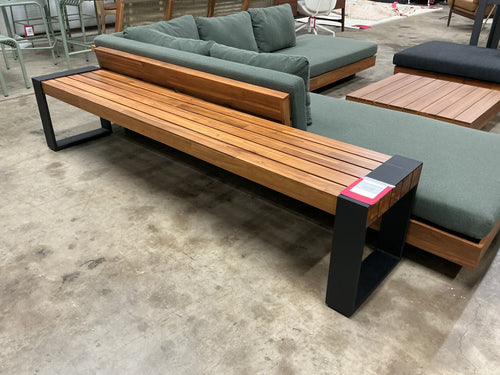 Lubek 84.5" Outdoor Bench - Tuscan Brown