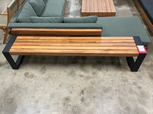 Lubek 84.5" Outdoor Bench - Tuscan Brown