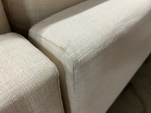 Sven 100" Tufted Right Sectional - Biscuit Cream