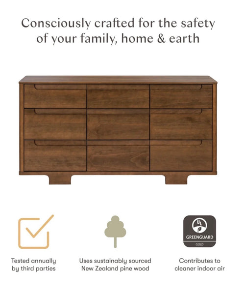 Babyletto Yuzu 9-Drawer Dresser- Walnut