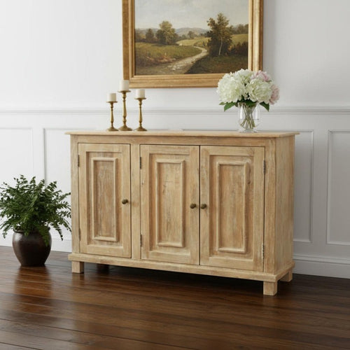Moti Furniture Jensen 3-Door Sideboard- Natural