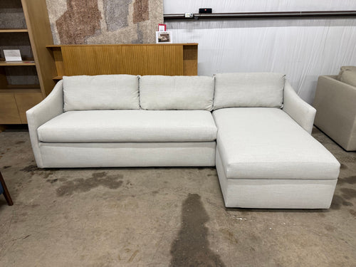 Landry 109" Right Storage Sleeper Sectional - Napa Dove