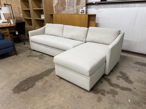 Landry 109" Right Storage Sleeper Sectional - Napa Dove