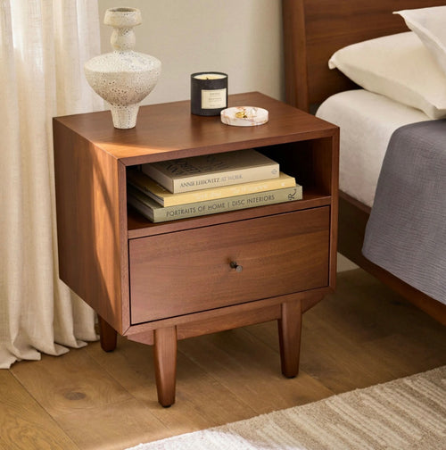 Pair of Cooper 1-Drawer Nightstands - Walnut