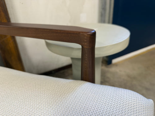Bavel 28.5" Lounge Chair - Walnut And Field Ivory