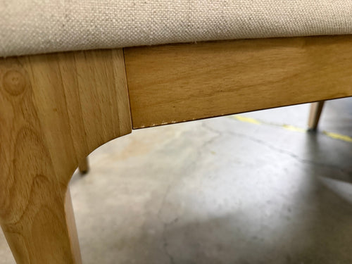 Rosin 34" Armless Banquette - Natural Oak And Sand Ivory