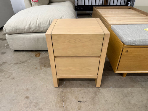 Leif 2-Drawer Nightstand - White Oak
