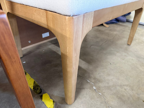 Rosin 34" Armless Banquette - Natural Oak And Sand Ivory