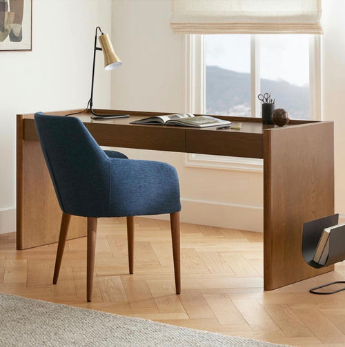 Torme L-Shape Desk Set - Smoked Oak
