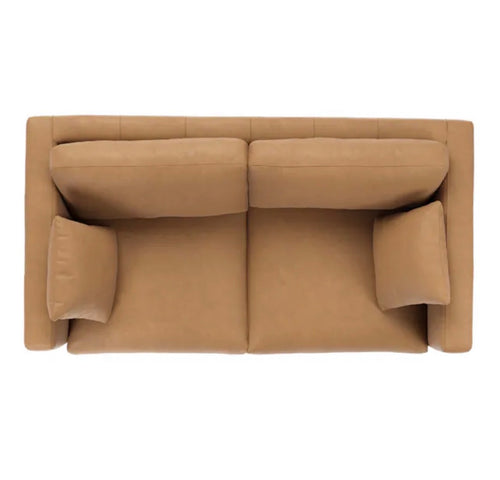 Roxwell 71.5" Leather Loveseat - Charme Tan