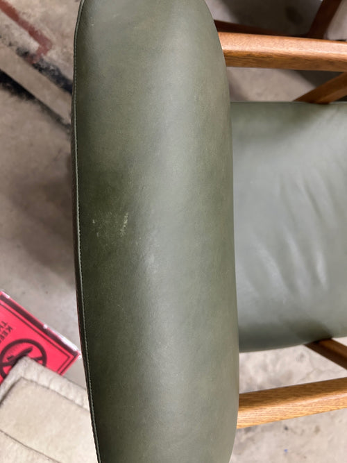 Aquila Leather Office Chair - Charme Green